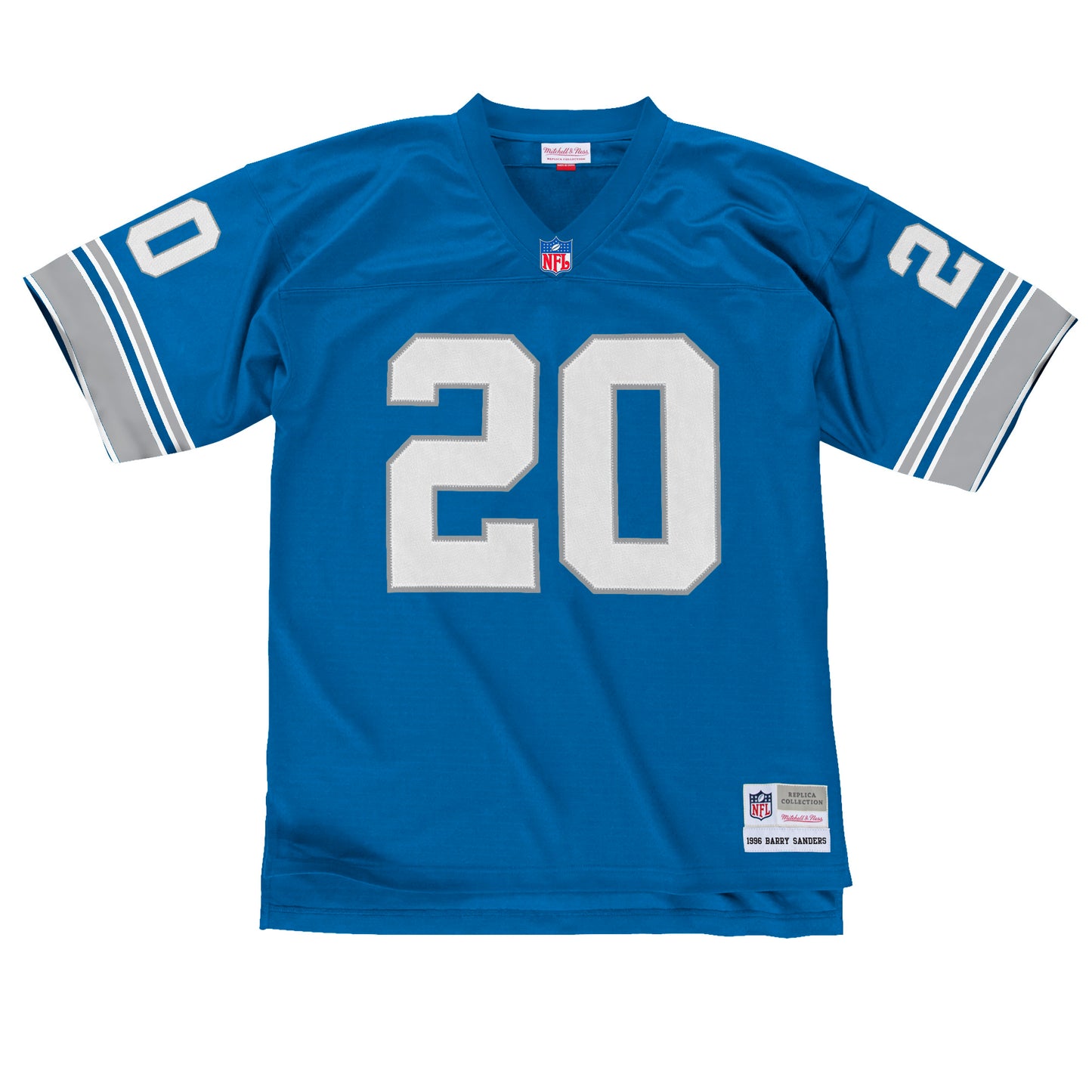 Detroit Lions Mitchell & Ness #20 Barry Sanders 1996 Legacy Mens Jersey - Blue