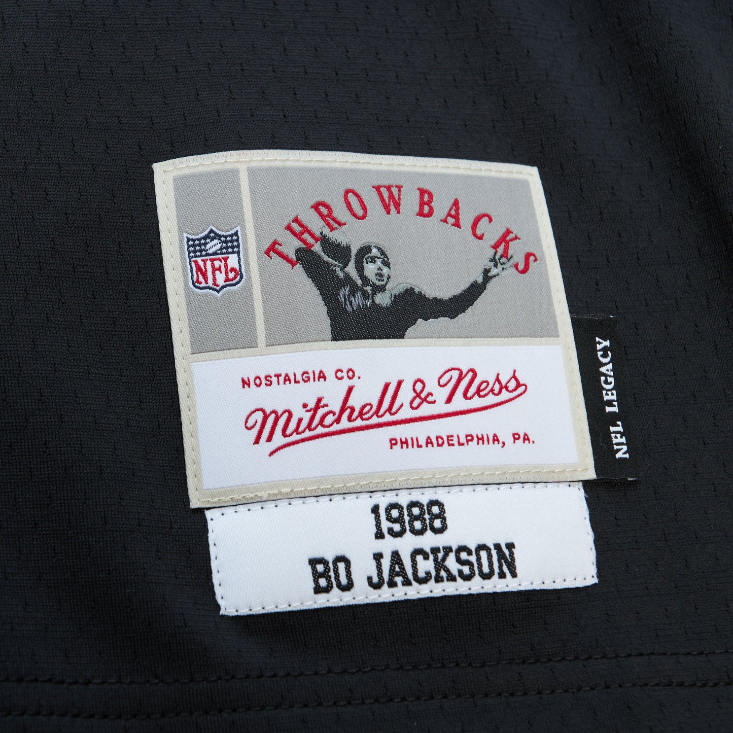 Oakland Raiders Mitchell & Ness Bo Jackson #34 1988 Black Legacy Jersey