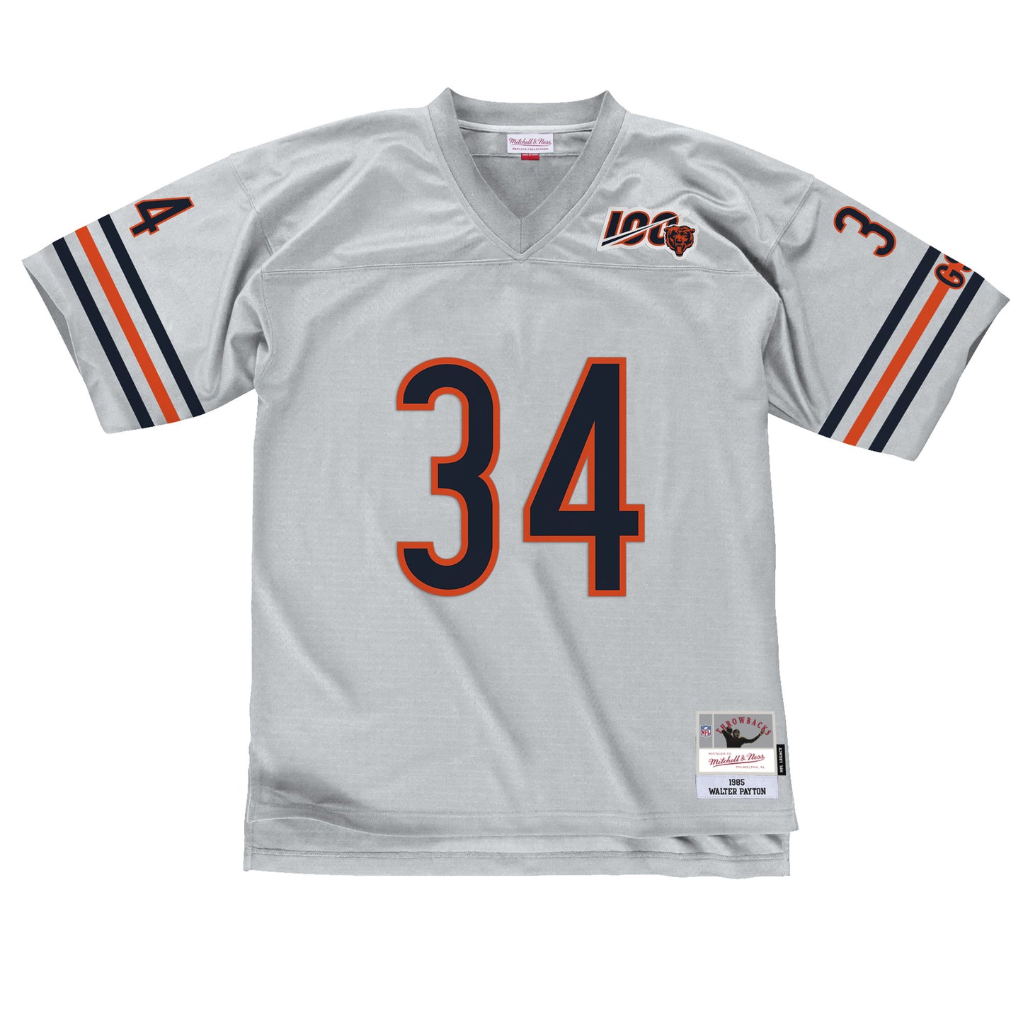 Chicago Bears Mitchell & Ness #34 Walter Payton Legacy 100 Year Mens Jersey - White