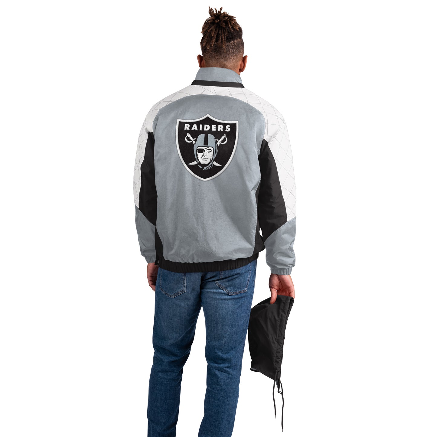 Las Vegas Raiders Starter Body Check 1/2 Zip Pullover Men's Jacket