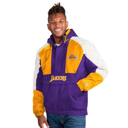 Los Angeles Lakers Starter Body Check 1/2 Zip Pullover Men's Jacket