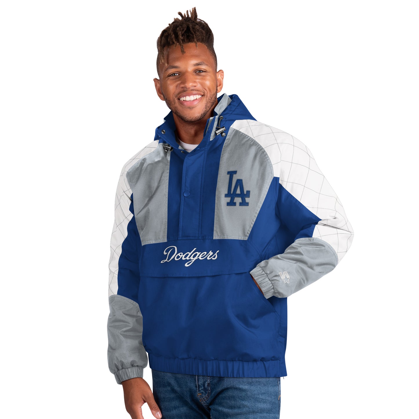 Los Angeles Dodgers Starter Body Check 1/2 Zip Pullover Men's Jacket