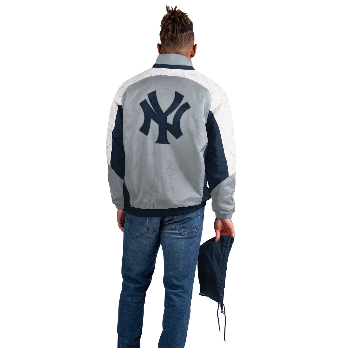 New York Yankees Starter Body Check 1/2 Zip Pullover Men's Jacket