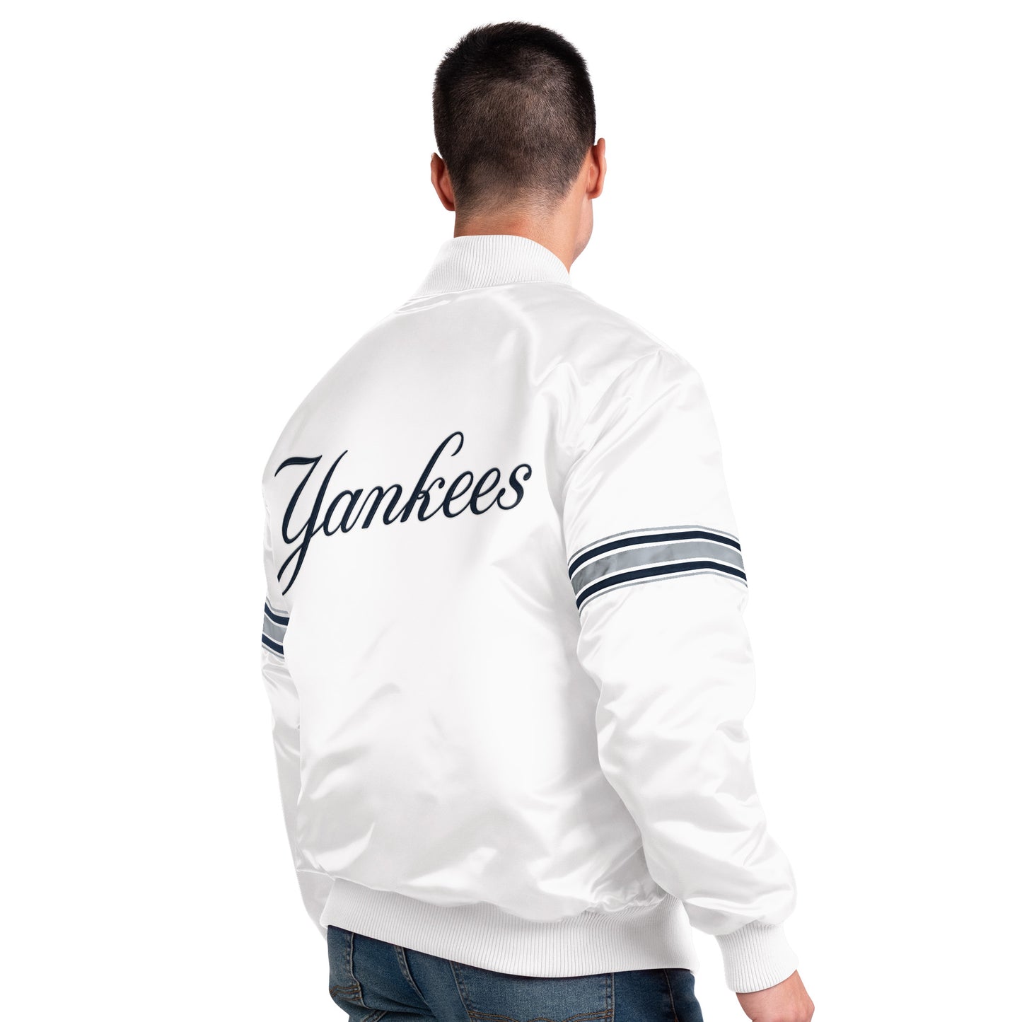 New York Yankees Starter The Power Forward Full-Snap Jacket - White