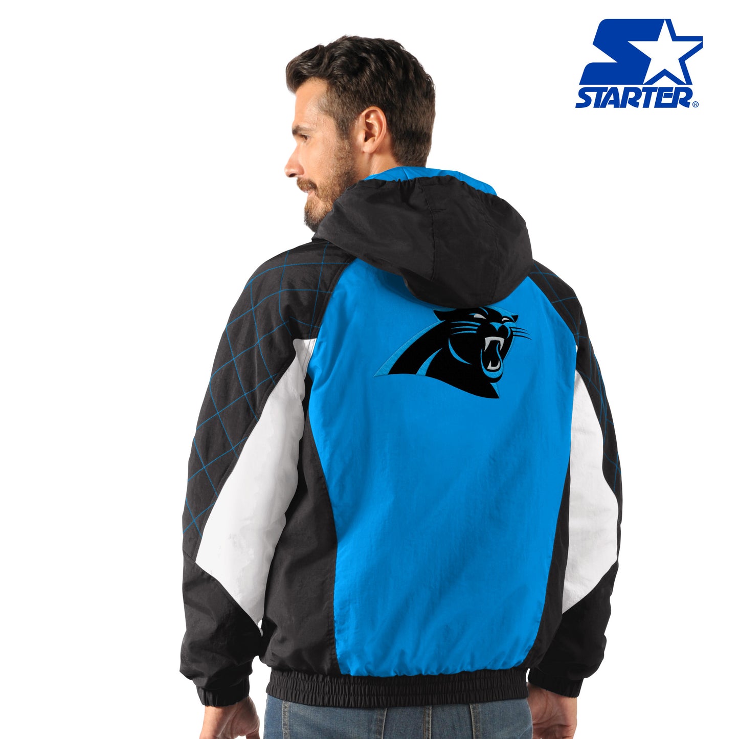 Carolina Panthers Heavy Hitter Mens Jacket - Blue