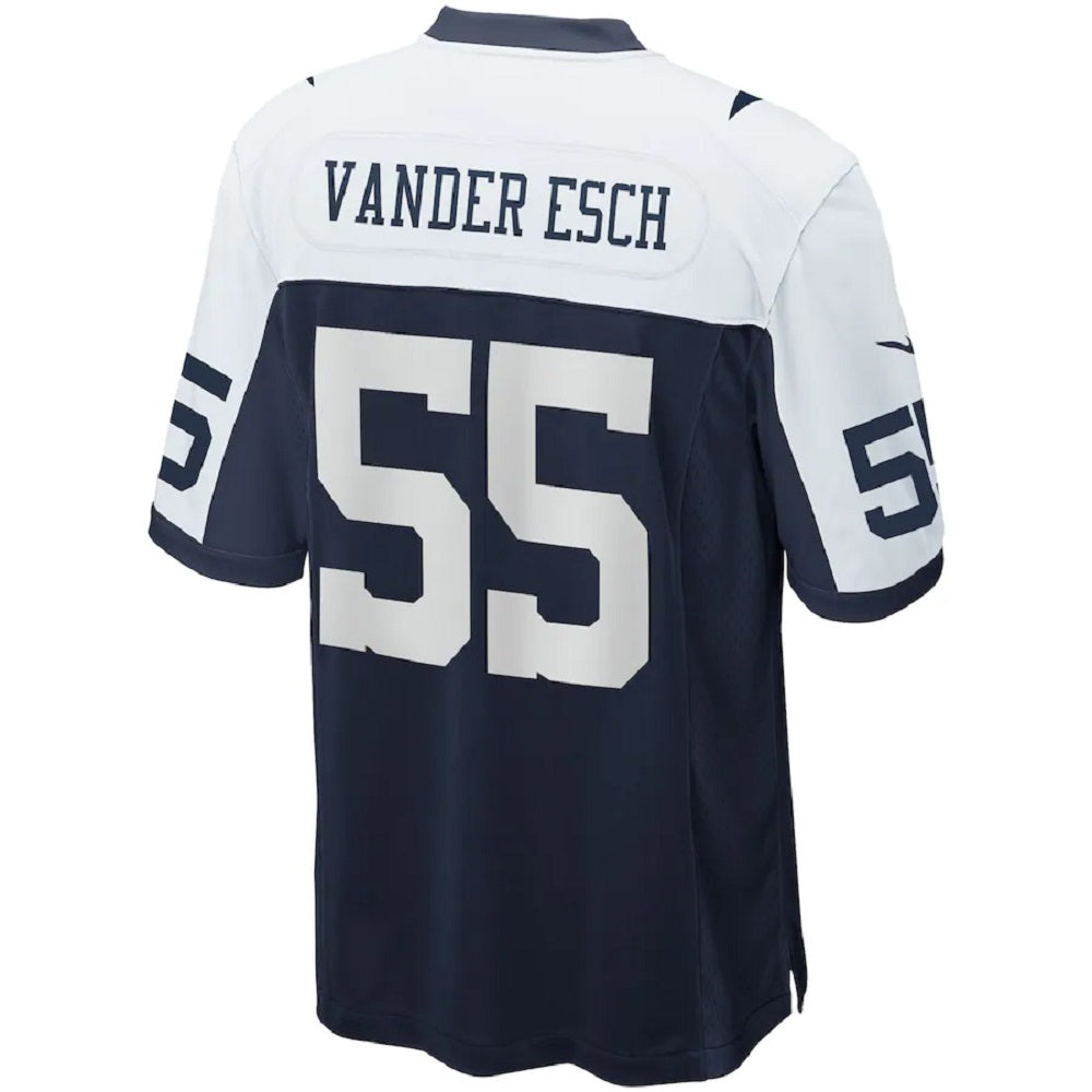 Dallas Cowboys #55 Leighton Vander Esch Nike Throwback Game Jersey