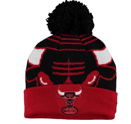 Chicago Bulls New Era Logo Whiz 2 Knit Hat