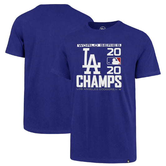 Los Angeles Dodgers '47 2020 World Series Champions Super Rival T-Shirt - Royal