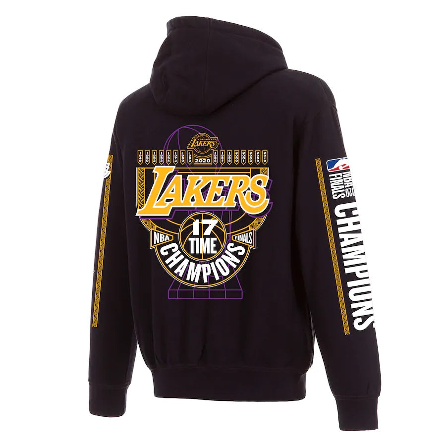 Los Angeles Lakers 17-Time NBA Finals Champions Pullover Hoodie - Black