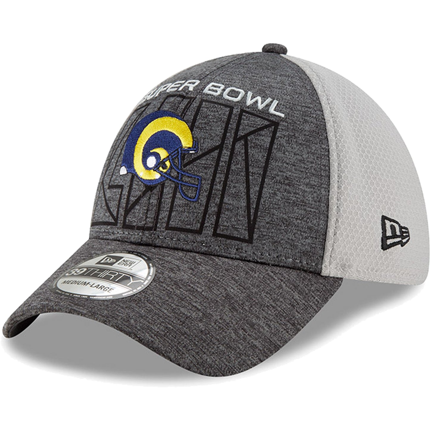 Los Angeles Rams New Era Super Bowl LIII Bound 39THIRTY Flex Hat - Graphite