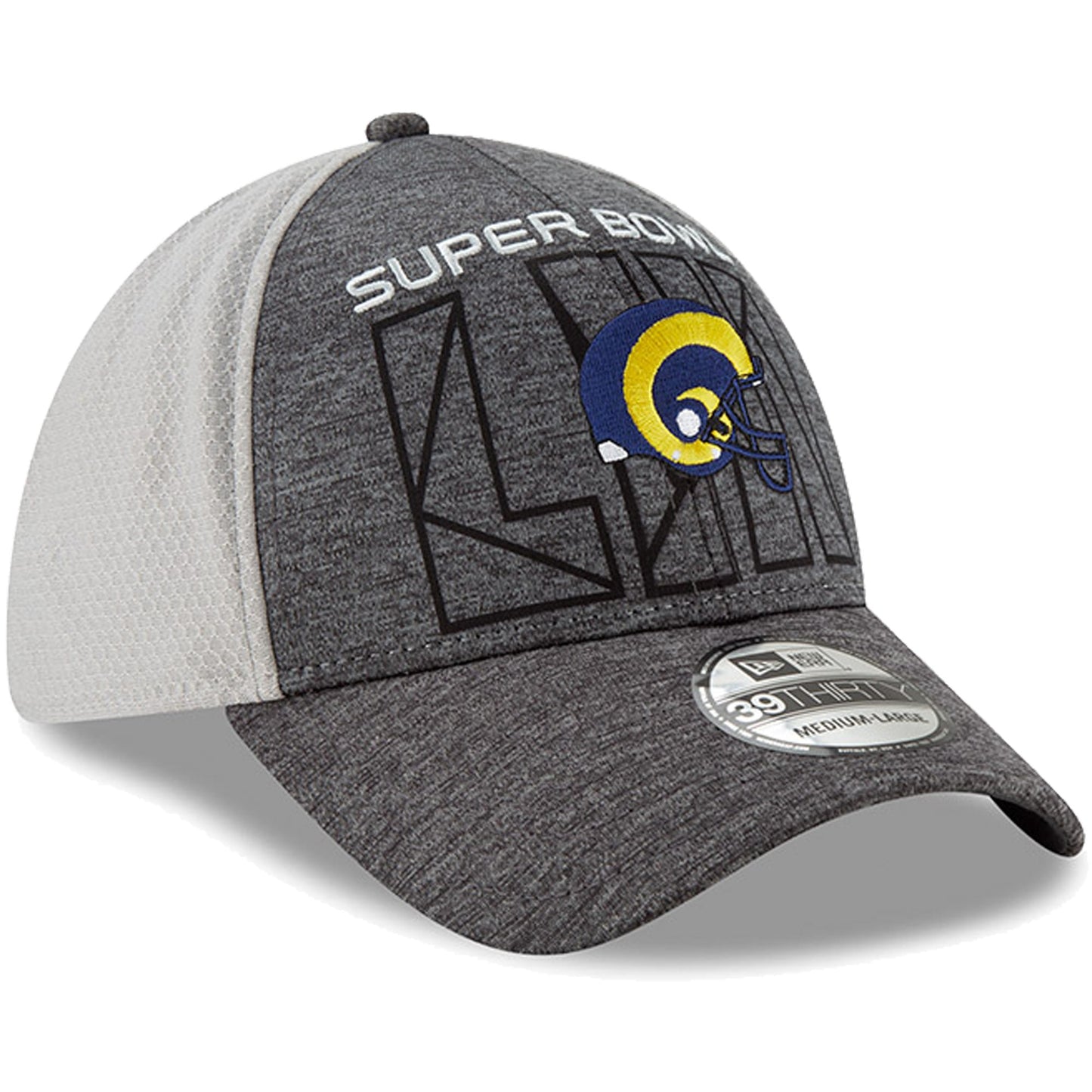 Los Angeles Rams New Era Super Bowl LIII Bound 39THIRTY Flex Hat - Graphite