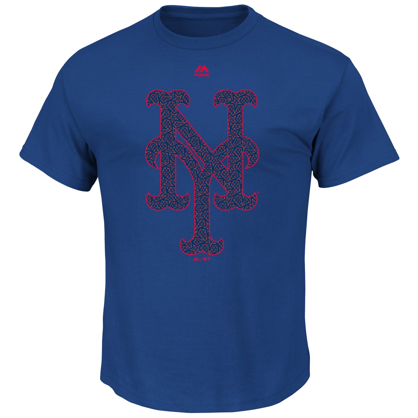 New York Mets Stars and Stripes July 4th Tee Shirt - Blue