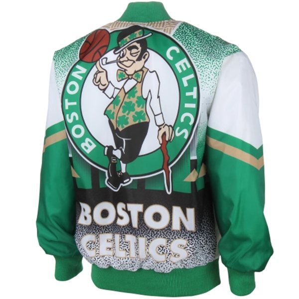 Boston Celtics Cityscape White Mens Jacket By-GIII