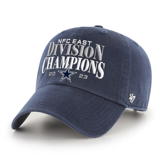 Dallas Cowboys '47 2023 NFC East Division Champions Clean Up Adjustable Hat - Blue