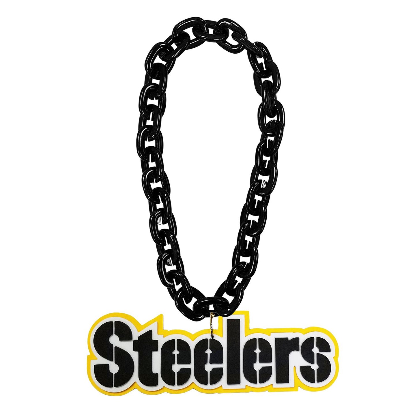 Pittsburgh Steelers Aminco Foam Fan Chain- Black
