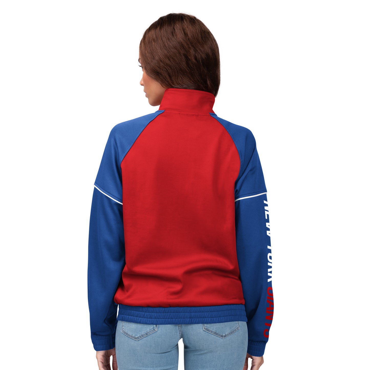New York Giants Women's G-III Stadium Full-Zip Track Jacket – Royal / Red