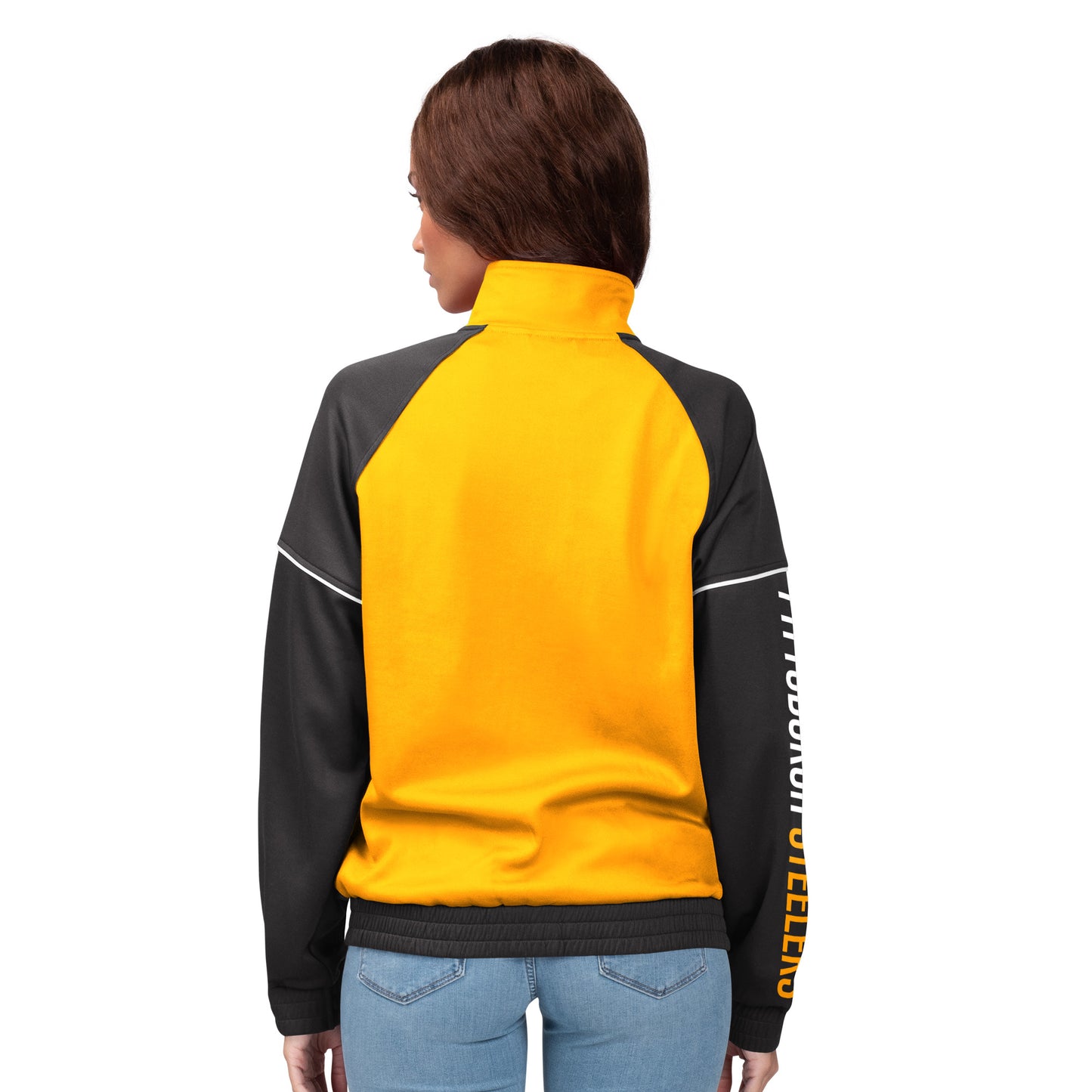 Pittsburgh Steelers Women's G-III Stadium Full-Zip Track Jacket – Black / Yellow