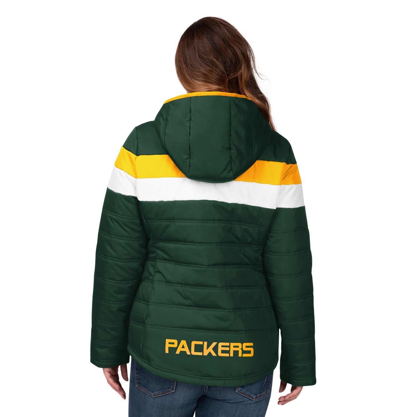 Green Bay Packers G-III Women's Wild Card Parka Jacket - Green / Yellow