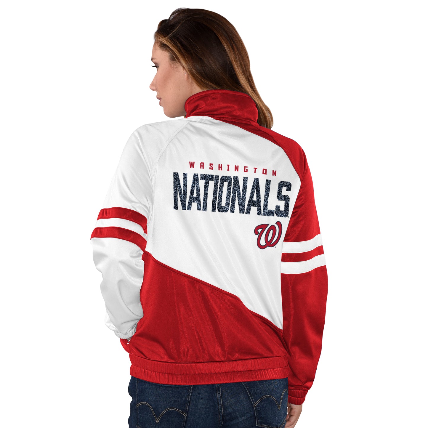 Washington Nationals G-III Women's Pitch Perfect  Track Jacket