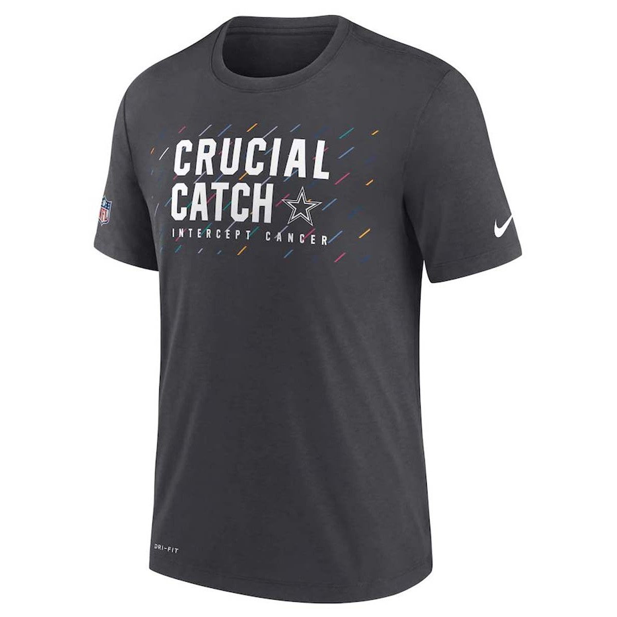 Dallas Cowboys Nike Sideline Crucial Catch Team Performance T-Shirt