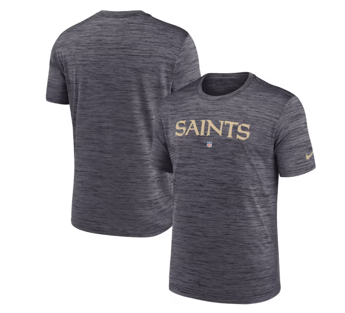 New Orleans Saints Nike Velocity Arch Performance T-Shirt - Gray