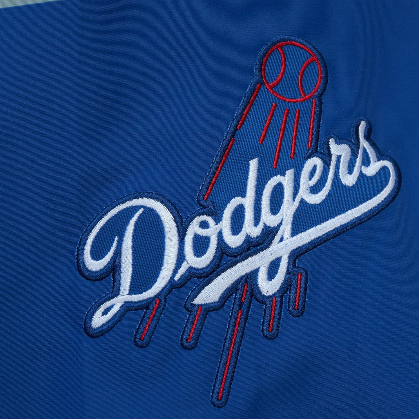 Los Angeles Dodgers Mitchell & Ness Exploded Logo Warm Up Full Zip Jacket - Blue