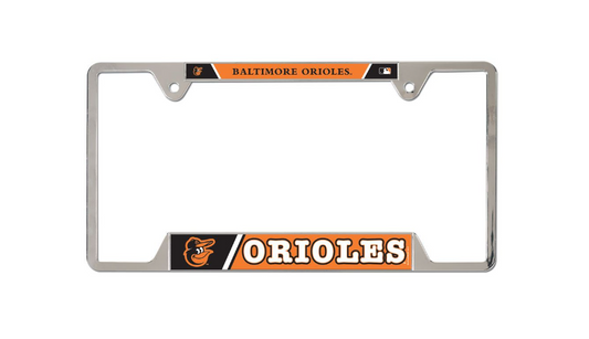 Baltimore Orioles Wincraft Sliver Chrome License Plate Frame