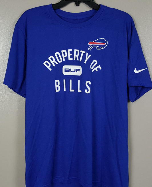 Buffalo Bills Nike Property Of "Dri-Fit" Performance T-Shirt - Royal