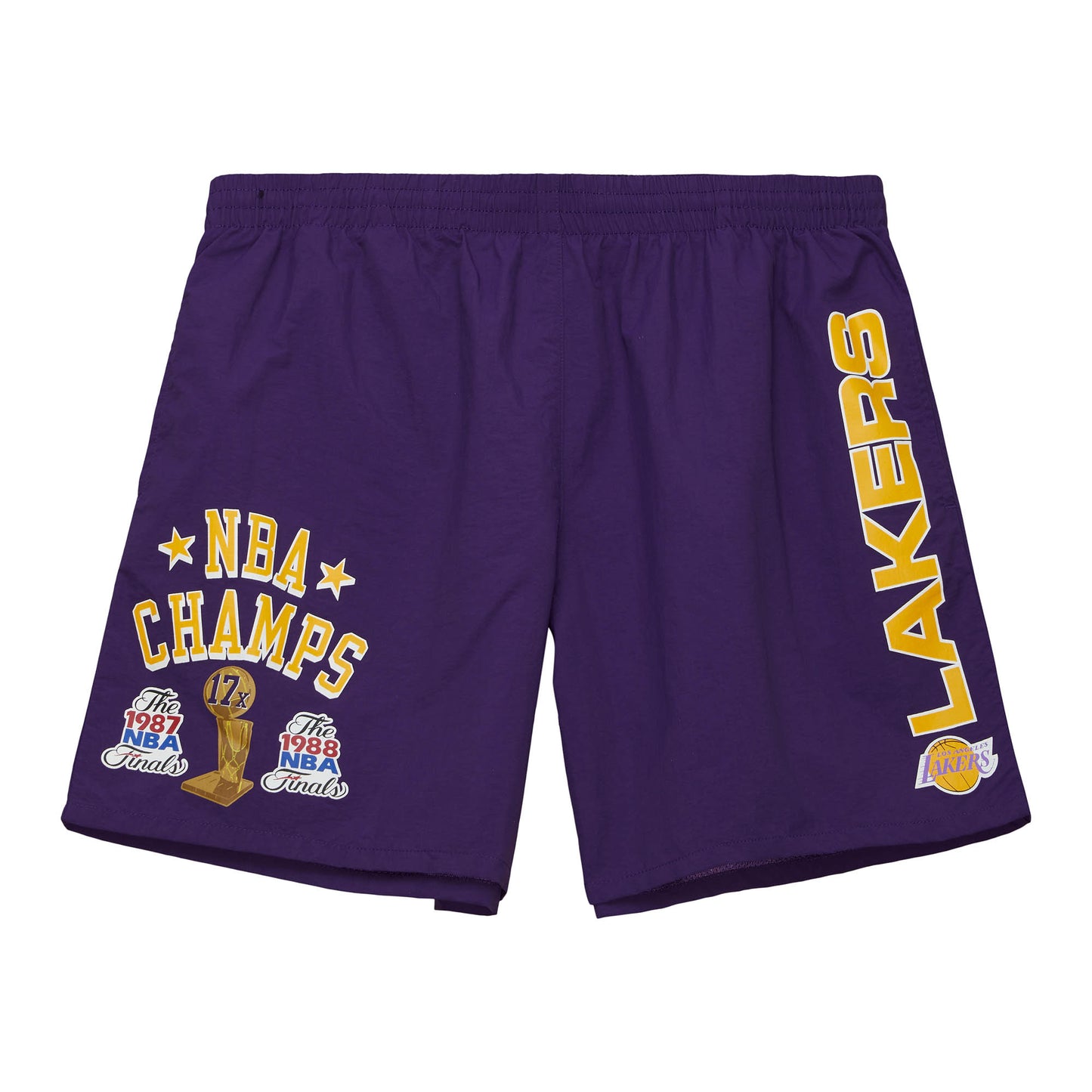 Los Angeles Lakers Mitchell & Ness 17x Champions Heritage Shorts - Purple