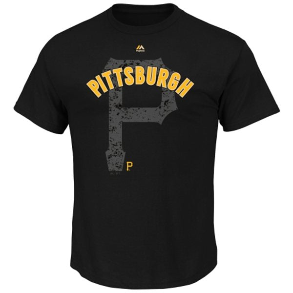 Pittsburgh Pirates Majestic Cooperstown League Domination T-Shirt – Black