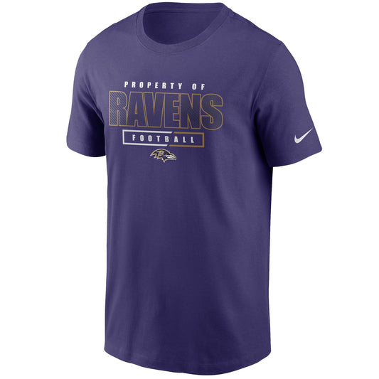 Baltimore Ravens Nike Team Property Of Essential T-Shirt - Purple