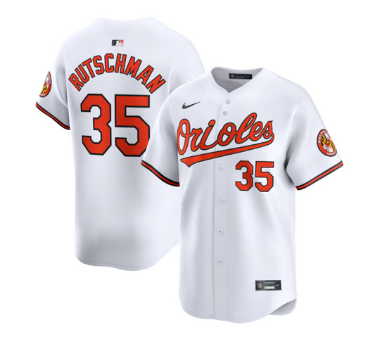 Baltimore Orioles Nike #35 Adley Rutschman Home Limited  Mens Jersey - White