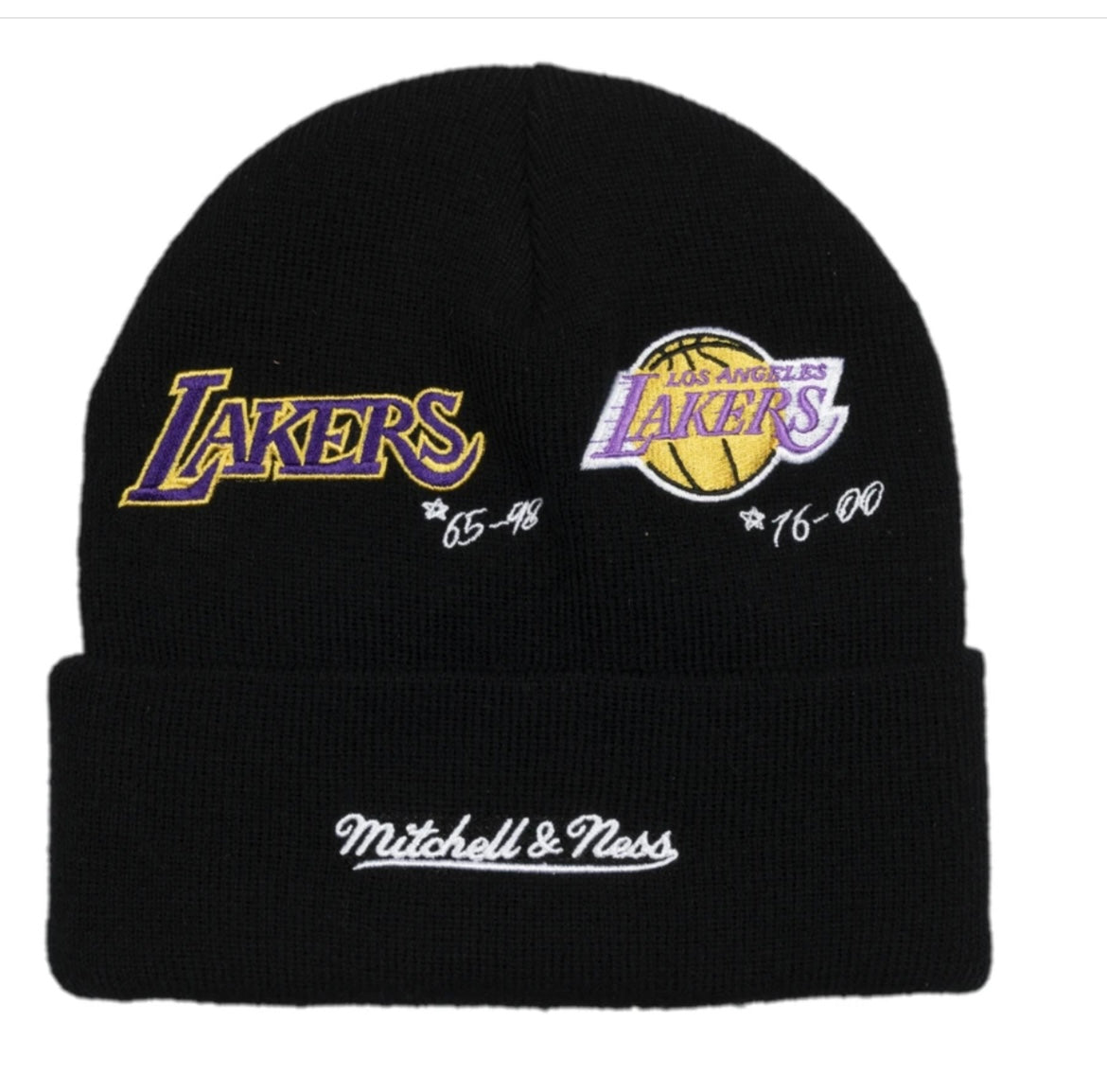 Los Angeles Lakers Mitchell & Ness Timeline Knit Hat