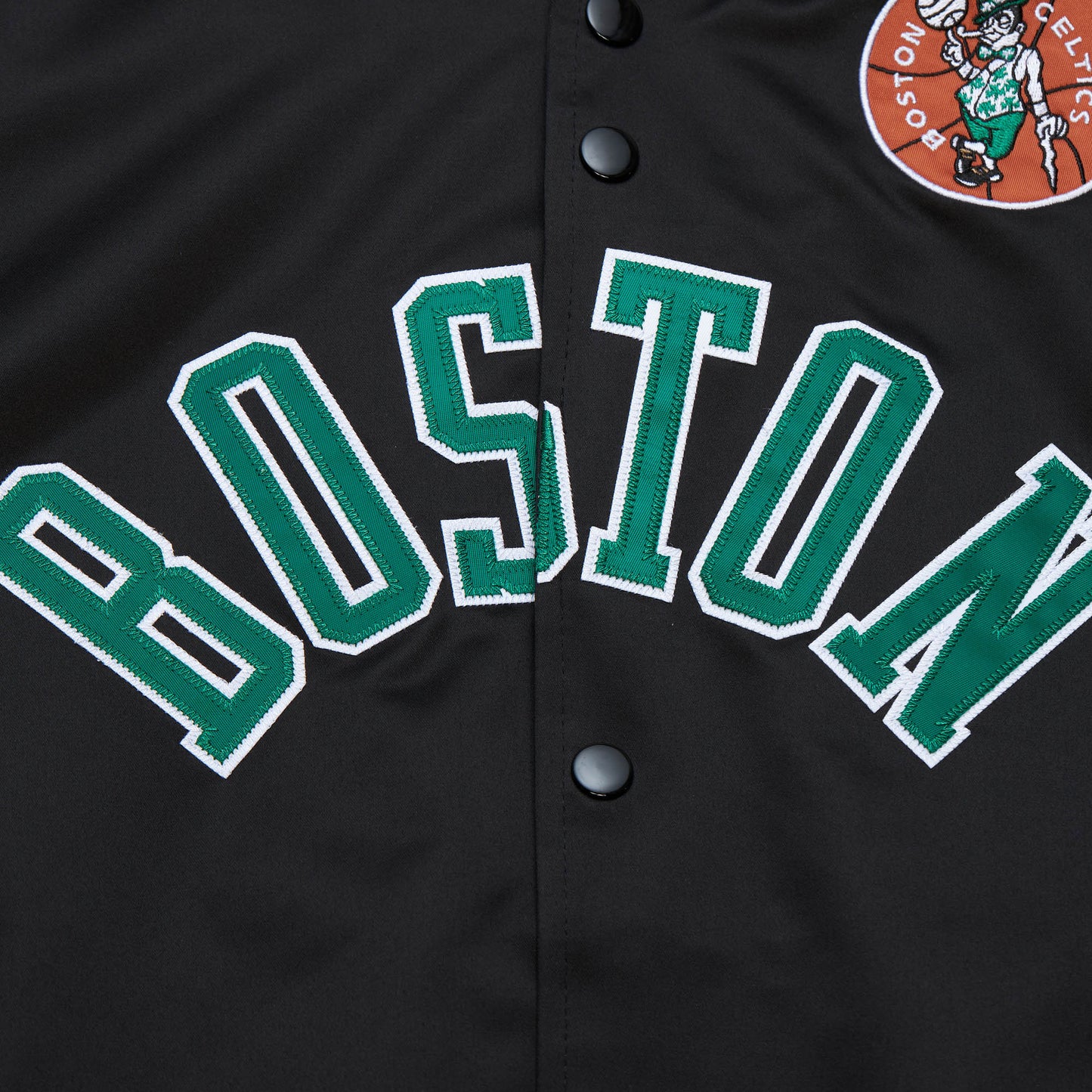 Boston Celtics Mitchell & Ness Light Weight Satin Jacket - Black