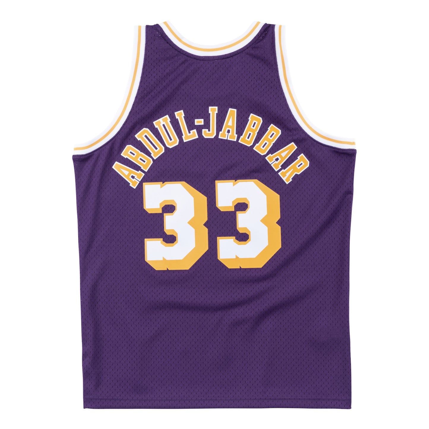 Los Angeles Lakers Mitchell & Ness #33 Kareem Adbul-Jabbar Purple 1983-84 Hardwood Classic Swingman Jersey