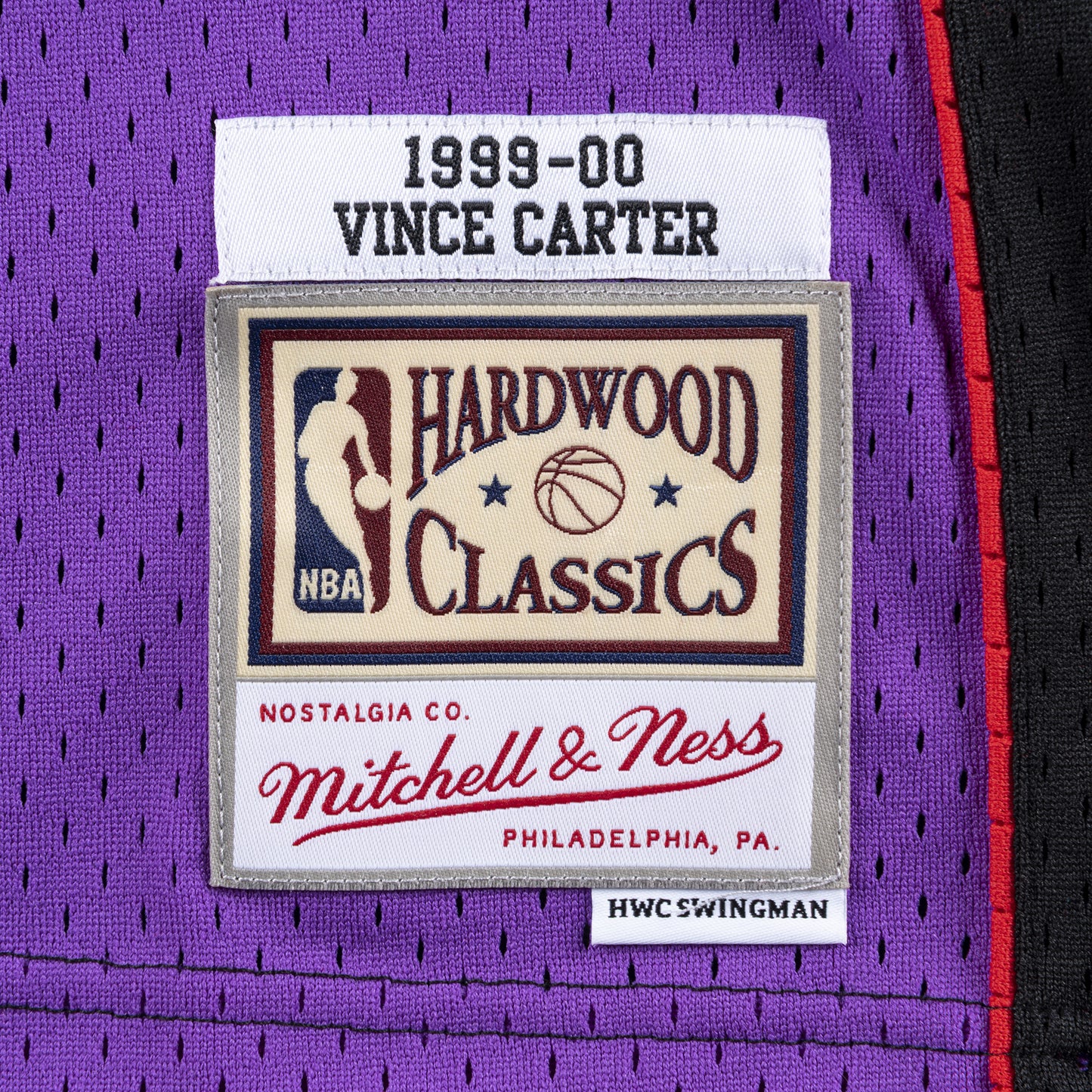 Toronto Raptors Mitchell & Ness # 15 Vince Carter Purple 1999-00 Hardwood Classic Swingman Jersey