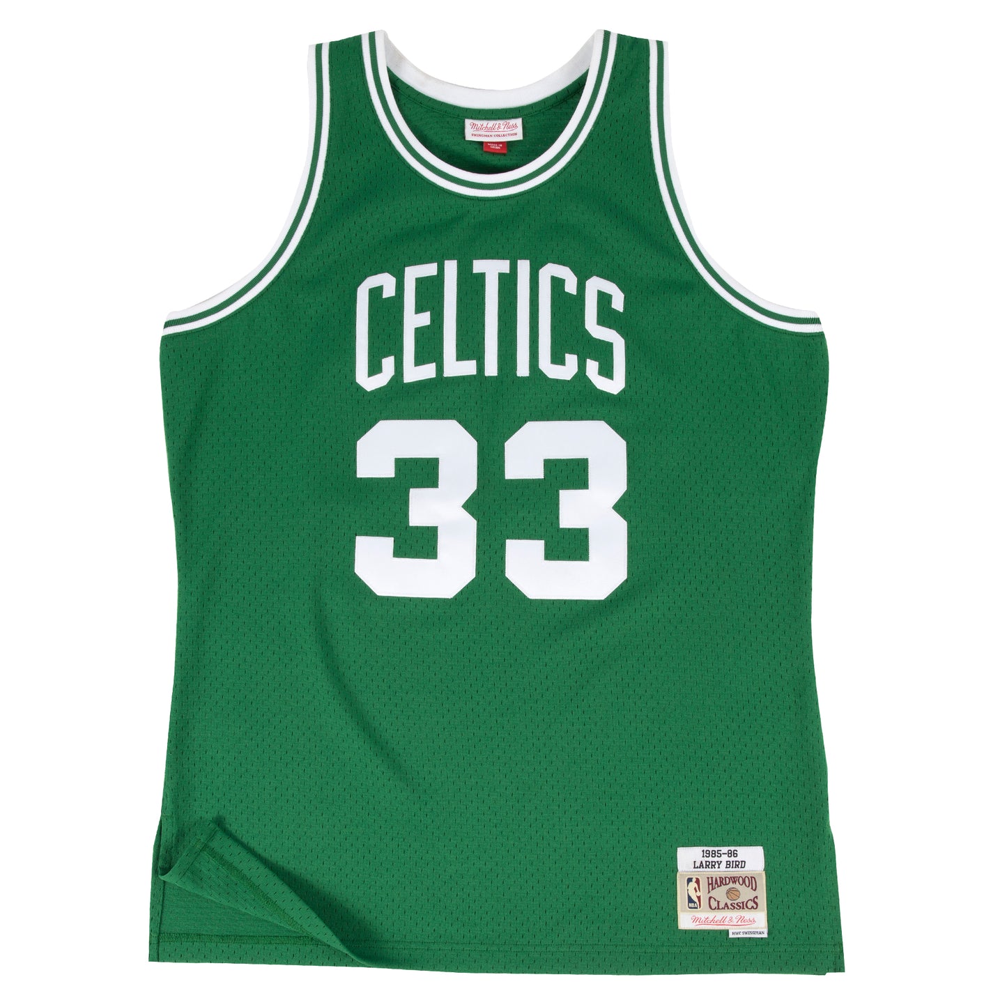 Boston Celtics Mitchell & Ness # 33 Larry Bird Green 1985-86 Hardwood Classic Swingman Jersey
