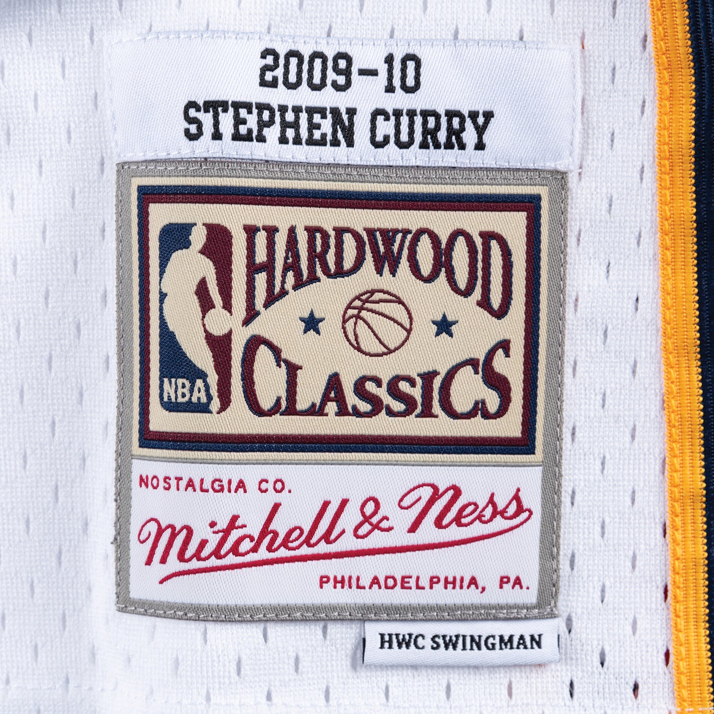 Golden State Warriors Mitchell & Ness #30 Stephen Curry White 2009-10 Hardwood Classics Swingman Jersey