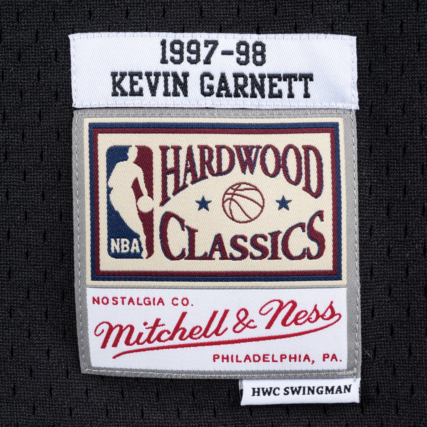 Minnesota Timberwolves Mitchell & Ness # 21 Kevin Garnett Alternate Black 1997-98 Hardwood Classics Swingman Jersey