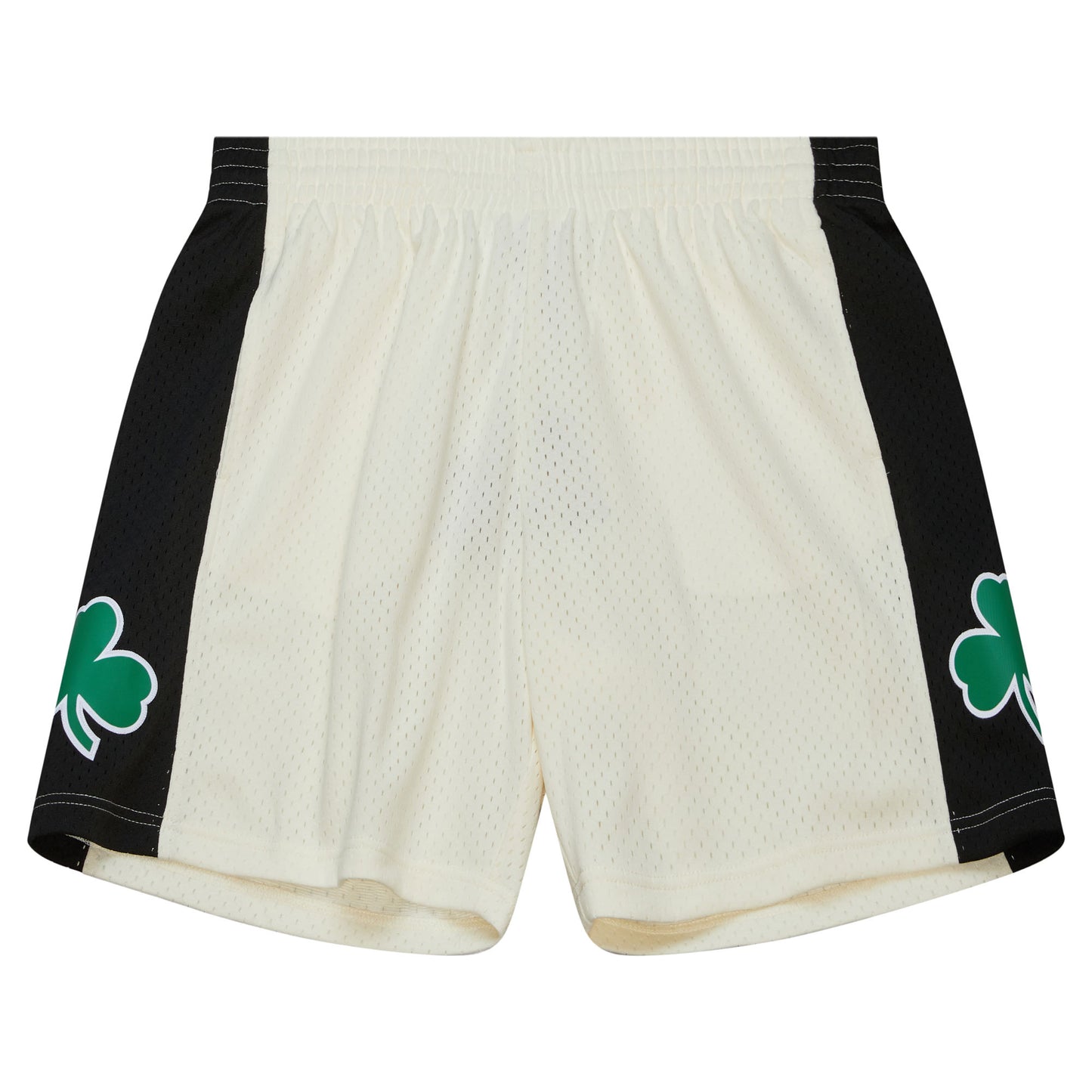 Boston Celtics Mitchell & Ness Hardwood Classics Cream 2007 Logo Swingman Shorts