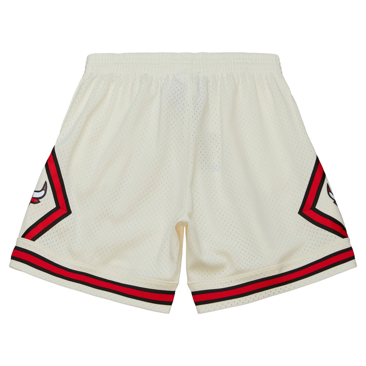 Chicago Bulls Mitchell & Ness Hardwood Classics Cream 1997 Logo Swingman Shorts
