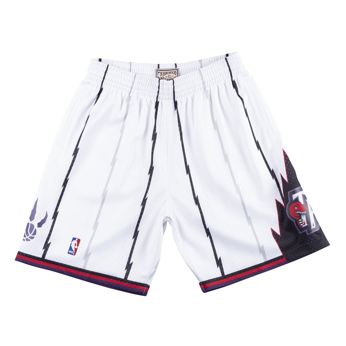 Toronto Raptors Mitchell & Ness Hardwood Classics 1998-99 Logo Swingman Shorts - White