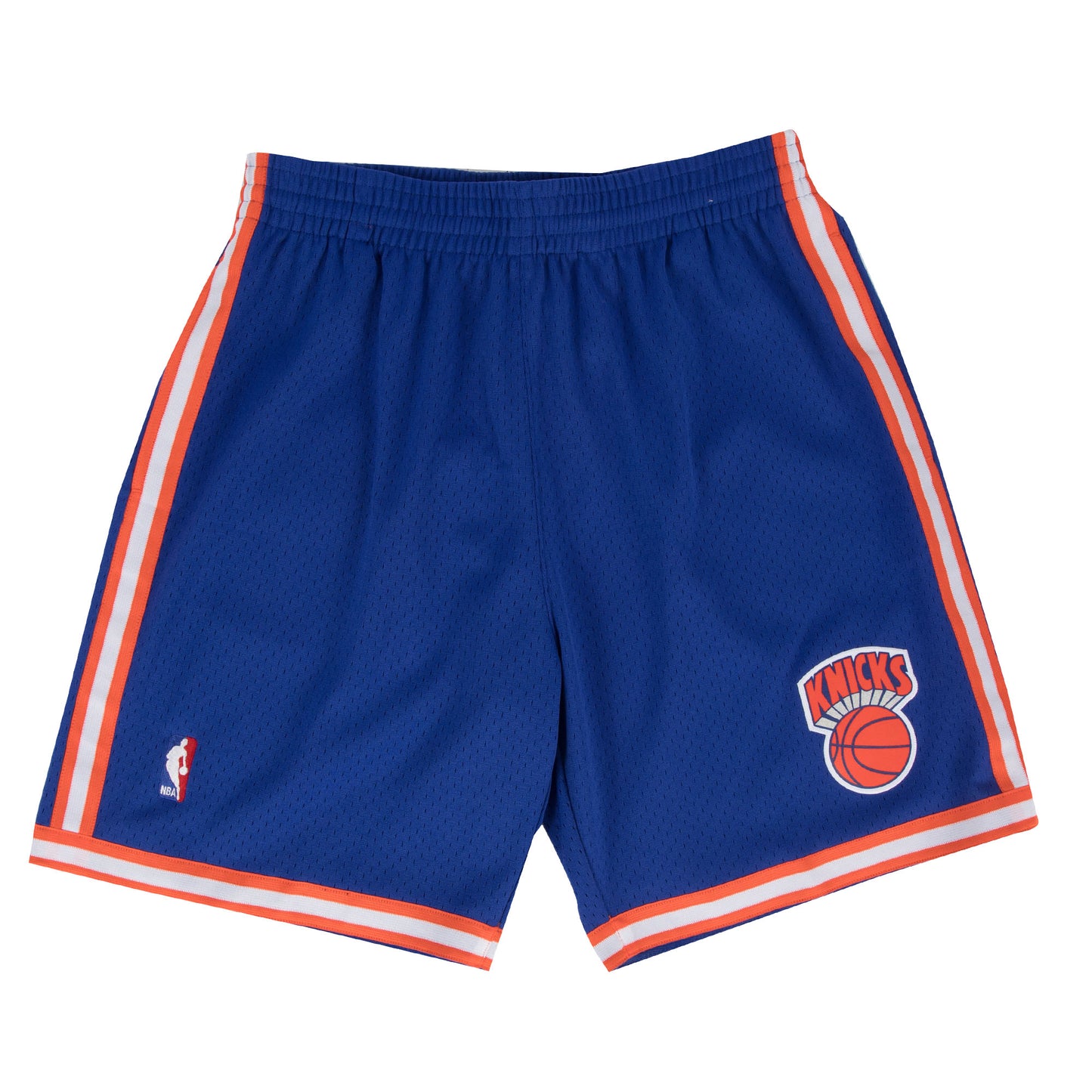New York Knicks Mitchell & Ness Hardwood Classics Road 1991-92 Logo Swingman Shorts - Blue