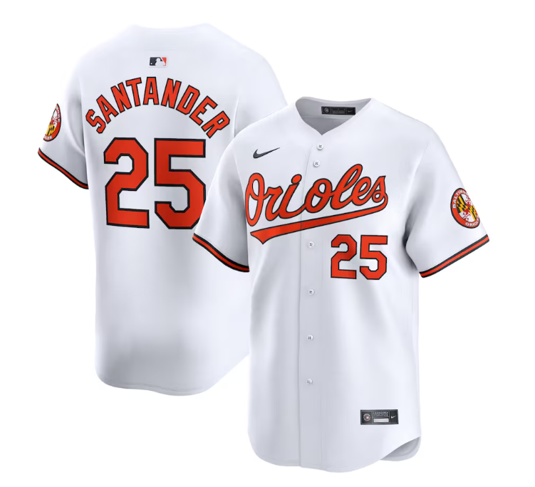 Baltimore Orioles Nike #25 Anthony Santander Home Limited Mens Jersey - White