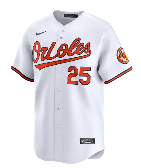 Baltimore Orioles Nike #25 Anthony Santander Home Limited Mens Jersey - White