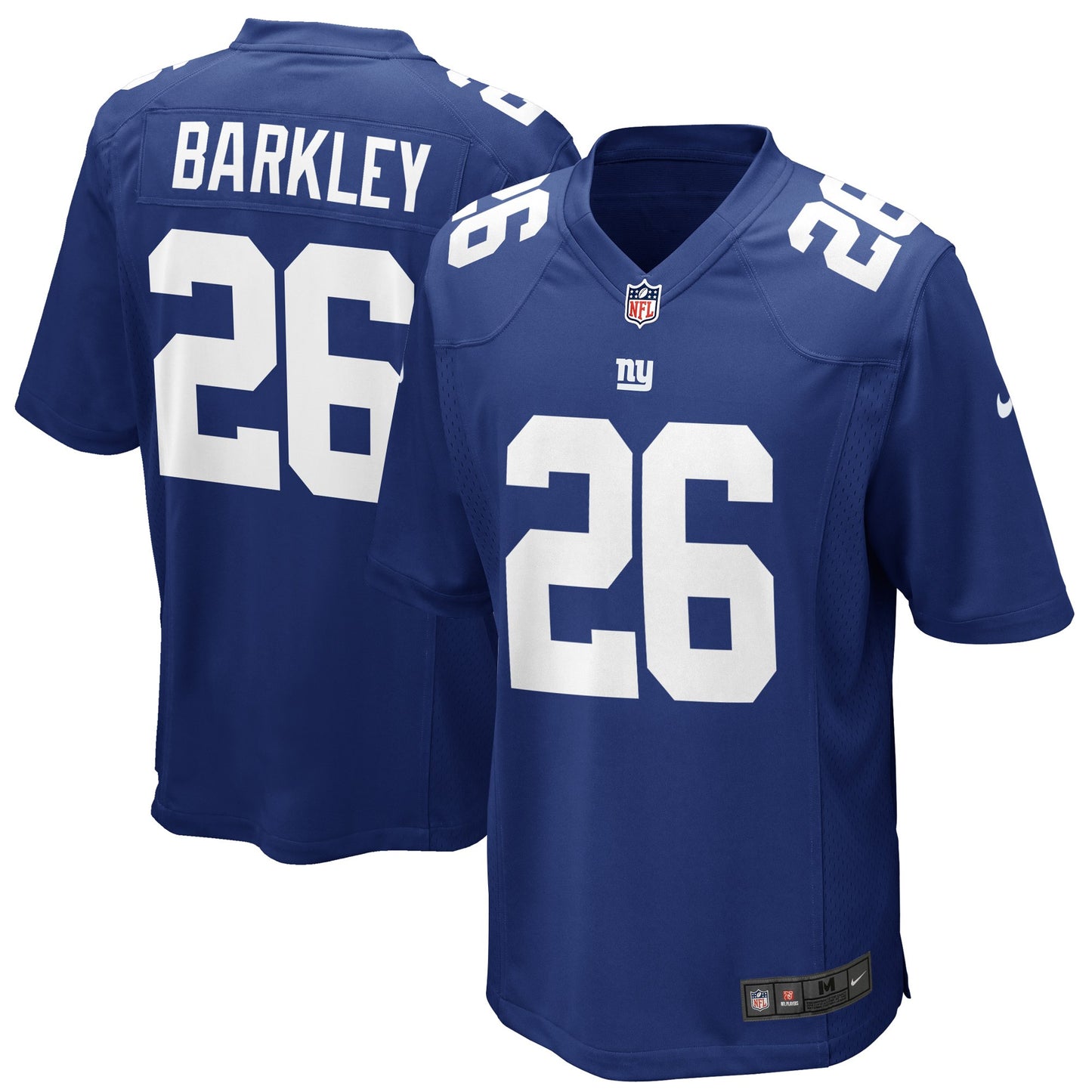 New York Giants Youth #26 Saquon Barkley Game Jersey Royal Blue