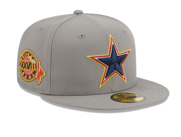 Dallas Cowboys New Era Super Bowl XXVIII Mulit Color Pack 59FIFTY Fitted Hat-Gray