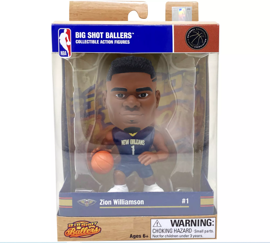 New Orleans Pelicans Zion Williamson Party Animal NBA Big Shot Baller Mini-Figurine