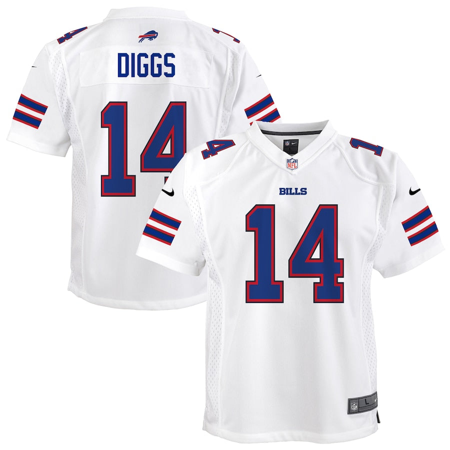 Buffalo Bills #14 Stefon Diggs Youth Mid Tier Jersey - White