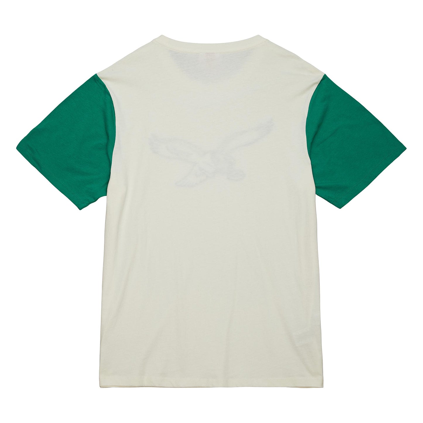 Philadelphia Eagles Mitchell & Ness Color Block T-Shirt - Cream